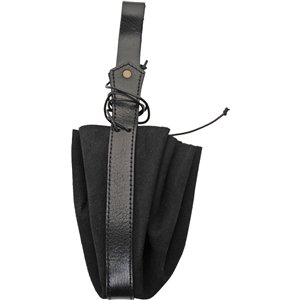 Medieval Drawstring Bag Black