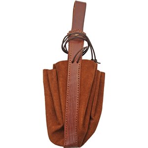 Medieval Drawstring Bag Brown