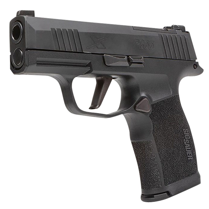 Sig Sauer 365X9BXR3PMS10 P365X  MicroCompact 9mm Luger 101 3.10 Black Steel Barrel Black Nitron Optic ReadySerrated Slide  Frame