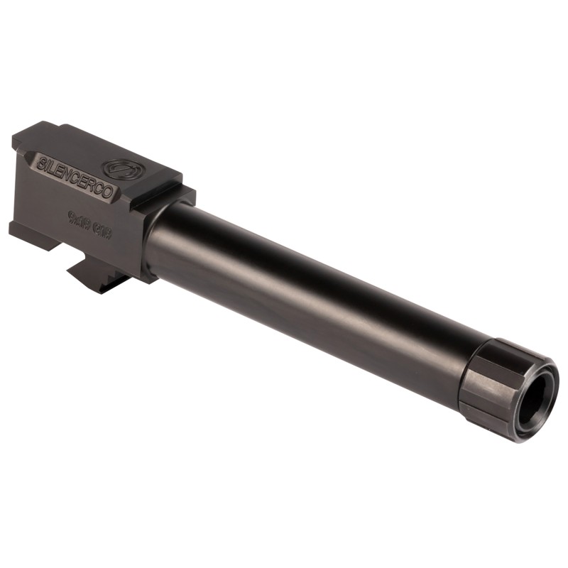 SilencerCo AC5367 Threaded Barrel  9mm Luger Fits Sig P365 Black Nitride Stainless Steel Threaded Barrel