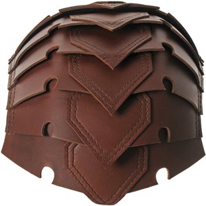 Leather Viking Spine Helmet