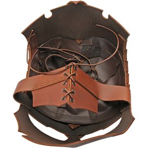 Leather Viking Spine Helmet