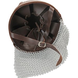 Leather Norman Chain Helmet