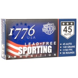 1776 USA 1776045140 Lead Free Sporting 45 ACP 140 gr Lead Free Ball 50 Per Box 20 Case