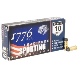 1776 USA 1776010125 Lead Free Sporting 10mm Auto 125 gr Lead Free Ball 50 Per Box 20 Case