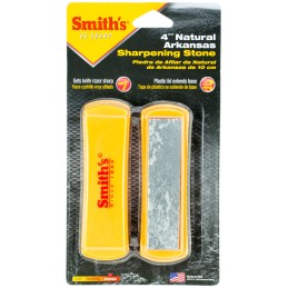 Smiths Products 50556 Arkansas Sharpening Stone Hand Held 4 Ceramic Stone Sharpener Plastic Handle WhiteYellow