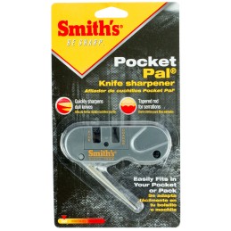 Smiths Products PP1 Pocket Pal Knife Sharpener Hand Held Fine Medium Coarse Carbide Ceramic Diamond Sharpener Plastic Handle Gra