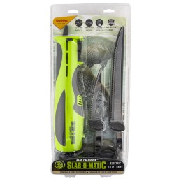 Smiths Products 51207 Mr. Crappie SlabOMatic 84.50 FilletRibcage Serrated Stainless Steel Blade Electric GreenGray Vented Includ