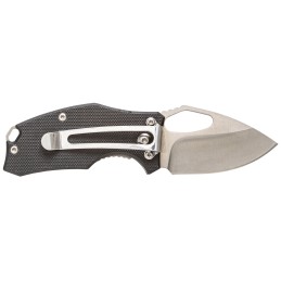 Smiths Products 51119 Lil Choncho  2.20 Folding Drop Point Plain Polished 400 SS BladeBlack G10 Handle Includes Pocket Clip