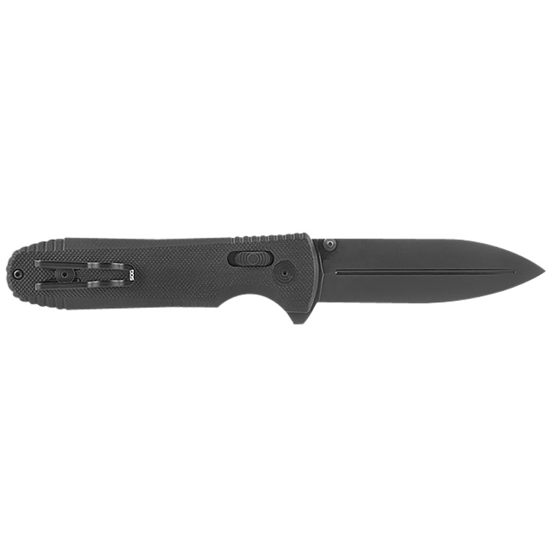 S.O.G SOG12610157 Pentagon XR 3.60 Folding Spear Point Plain Black TiNi Cryo CTS XHP BladeBlackout G10 Handle Includes Pocket Cl