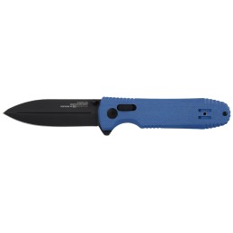 S.O.G SOG12610657 Pentagon XR LTE 3.60 Folding Spear Point TiNi Cryo CTS XHP BladeBlue G10 Handle Includes Belt Clip