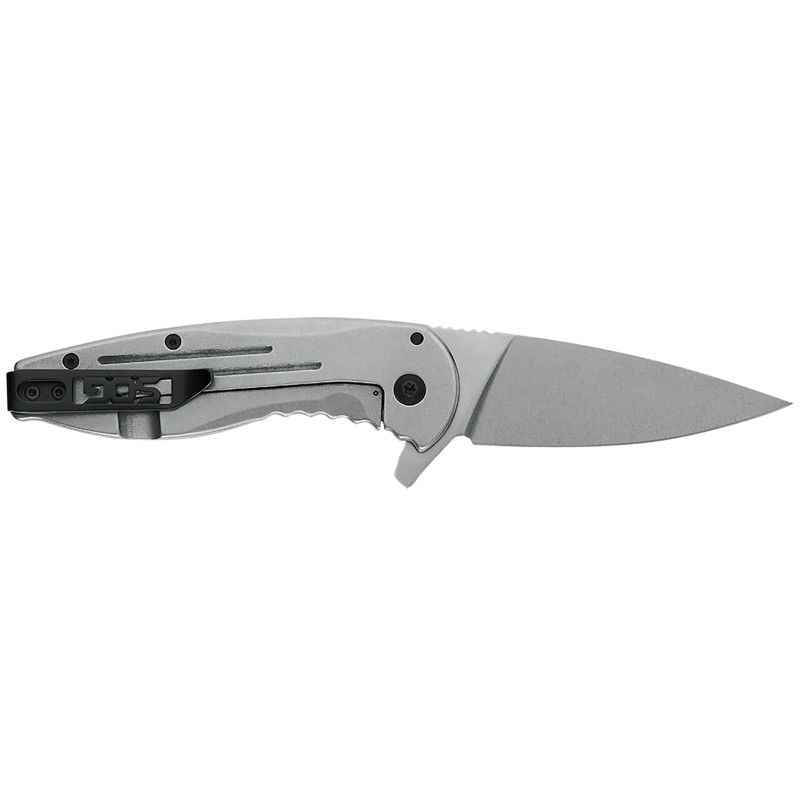 S.O.G SOG14410242 Aegis FLK 3.40 Folding Clip Point Satin 4116 Stainless Steel BladeSilver Stainless Steel Handle Includes Pocke