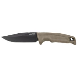 S.O.G SOG17220357 Recondo FX 4.60 Fixed Plain Satin TiNi Full Tang Cryo 440C SS Blade FDE Overmolded GRN Handle