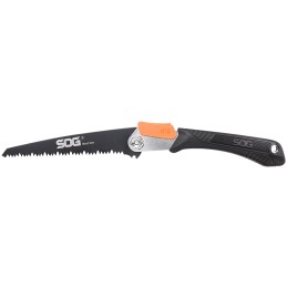 S.O.G SOGF10NCP Wood Saw  Folding Saw 8.25 Black High Carbon Steel Blade Black GRN Handle 17.25 Long