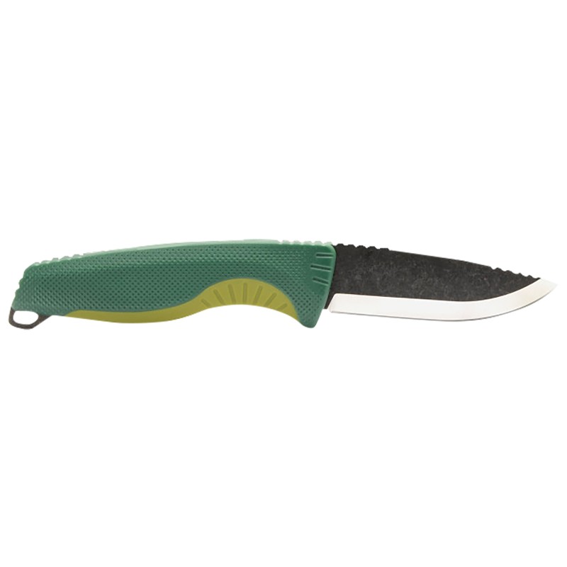 S.O.G SOG17410257 Aegis AT 3.13 Folding Drop Point Part Serrated Black TiNi Cryo D2 Steel Blade OD Green Textured GRN Handle