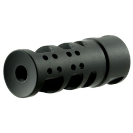 Spikes Tactical SBV1065 R2 Muzzle Brake Black Nitride 416R Stainless Steel with 1228 tpi Threads for 5.56x45mm NATO