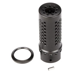 Spikes Tactical SBV1019 Dynacomp Extreme Muzzle Brake Black Nitride 416R Stainless Steel with 5824 tpi Threads  2.25 OAL for 308