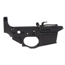 Spikes Tactical STLS920 Spider Stripped Lower Receiver 9mm Luger 7075T6 Aluminum Black Anodized for AR15 Compatible wGlock Mags