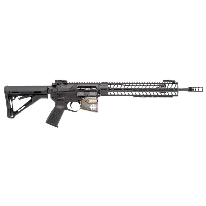 Spikes STR5625M2R Rare Breed Crusader  5.56x45mm NATO 14.50 No Magazine Black Hard Coat Anodized 6 Position Magpul CTR Stock