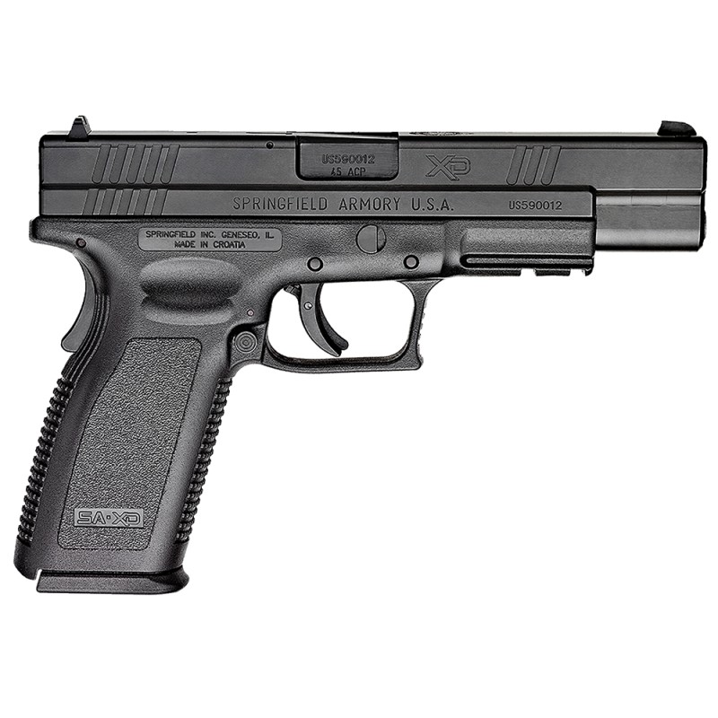 Springfield Armory XD9621 XD Tactical CA Compliant 45 ACP 101 5 Black Steel Barrel Black Melonite LongSerrated Steel Slide Black