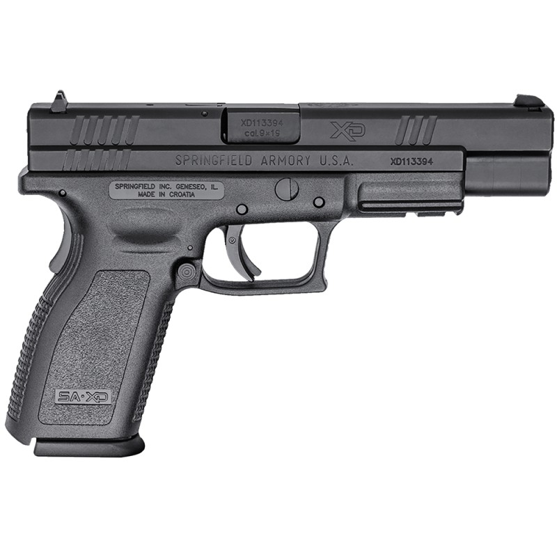 Springfield Armory XD9401 XD Tactical CA Compliant 9mm Luger 101 5 Black Melonite Steel Barrel Black Melonite LongSerrated Steel