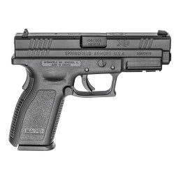 Springfield Armory XD9101 XD Service CA Compliant 9mm Luger 101 4 Black Melonite Steel Barrel  Serrated Slide Black Polymer Fram