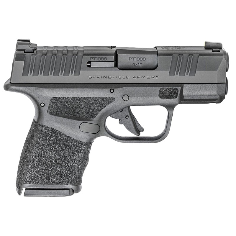 Springfield Armory HC9319B Hellcat  MicroCompact Frame 9mm Luger 131111 3 Melonite Steel Barrel Black Melonite Serrated Steel Sl