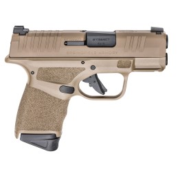 Springfield Armory HC9319F Hellcat  MicroCompact Frame 9mm Luger 131111 3 Melonite Steel Barrel Flat Dark Earth Cerakote Serrate