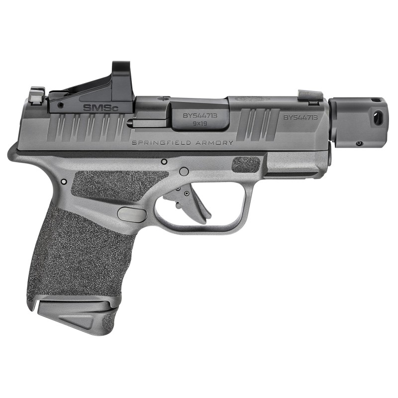 Springfield Armory HC9389BTOSPSMC Hellcat RDP MicroCompact 9mm Luger 3.80 131111 Black Black Melonite Steel Slide Adaptive Textu