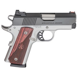 Springfield Armory PX9123L 1911 Ronin EMP 9mm Luger 91 3 Stainless Match Grade Bull Steel Barrel Blued Serrated Carbon Steel Sli