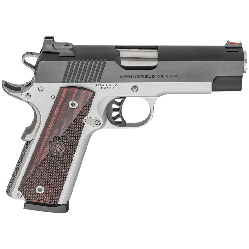 Springfield Armory PX9124L 1911 Ronin EMP 9mm Luger 101 4 Stainless Match Grade Bull Steel Barrel Blued Serrated Carbon Steel Sl