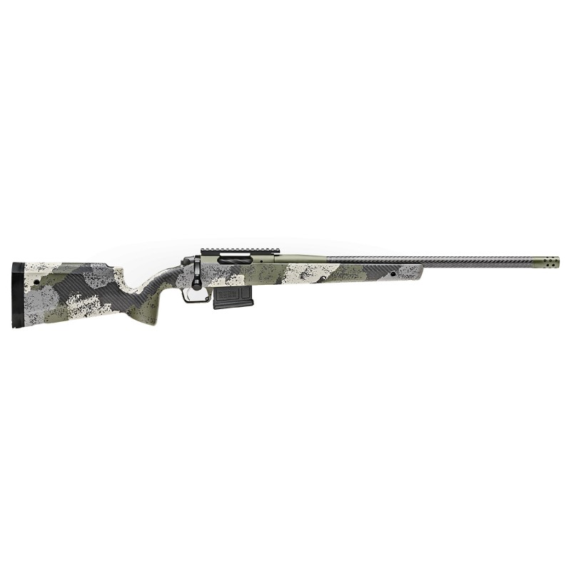 Springfield Armory BAW92265CMCFG 2020 WayPoint  6.5 Creedmoor 51 22 CF Evergreen Camo Hybrid Profile wMLOK Stock MilSpec Green C