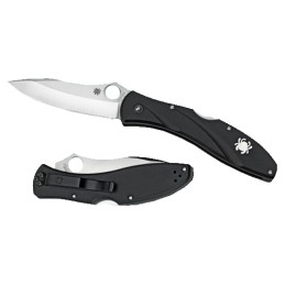 Spyderco C66PBK3 Centofante 3  3.14 Folding Drop Point Plain VG10 SS Blade Black FRN Handle Includes Pocket Clip