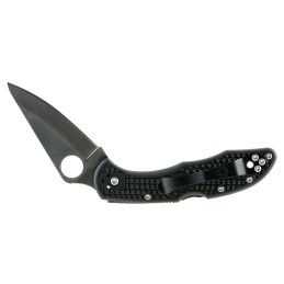 Spyderco C11PBK Delica 4  2.88 Folding Drop Point Plain VG10 SS BladeBlack  Textured FRN Handle Includes Pocket Clip