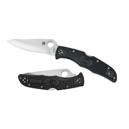 Spyderco C10PBK Endura 4 Lightweight 3.80 Folding Drop Point Plain VG10 SS BladeBlack  Textured FRN Handle Includes Pocket Clip