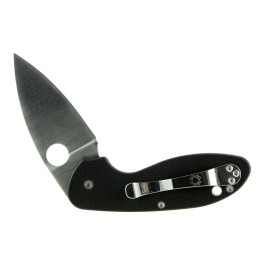 Spyderco C216GP Efficient  2.98 Folding Drop Point Plain 8Cr13MoV SS Blade Black G10 Handle Includes Pocket Clip