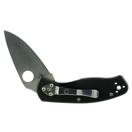 Spyderco C136GP Persistence  2.77 Folding Drop Point Plain 8Cr13MoV SS Blade Black G10 Handle Includes Pocket Clip