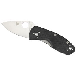 Spyderco C148GP Ambitious  2.25 Folding Drop Point Plain 8Cr13MoV SS Blade Black G10 Handle Includes Pocket Clip