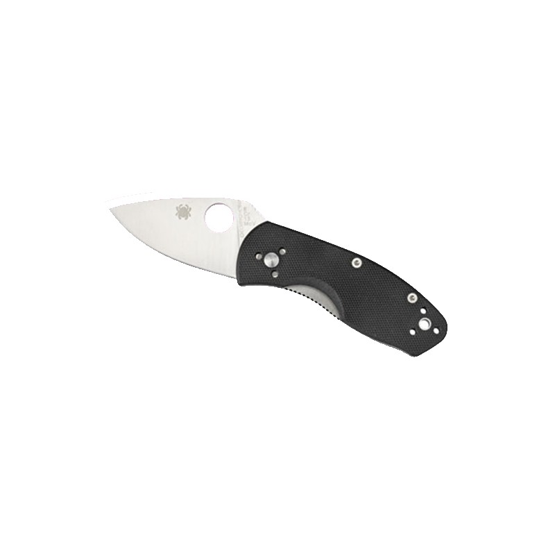 Spyderco C148GP Ambitious  2.25 Folding Drop Point Plain 8Cr13MoV SS Blade Black G10 Handle Includes Pocket Clip