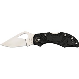 Spyderco BY10PBK2 Byrd Robin 2 Lightweight 2.43 Folding Drop Point Plain 8Cr13MoV SS Blade Black BiDirectional Texturing FRN Han