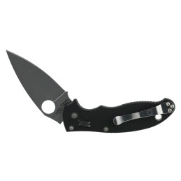 Spyderco C101GP2 Manix 2  3.37 Folding Drop Point Plain CPM S30V SS Blade Black G10 Handle Includes Pocket Clip