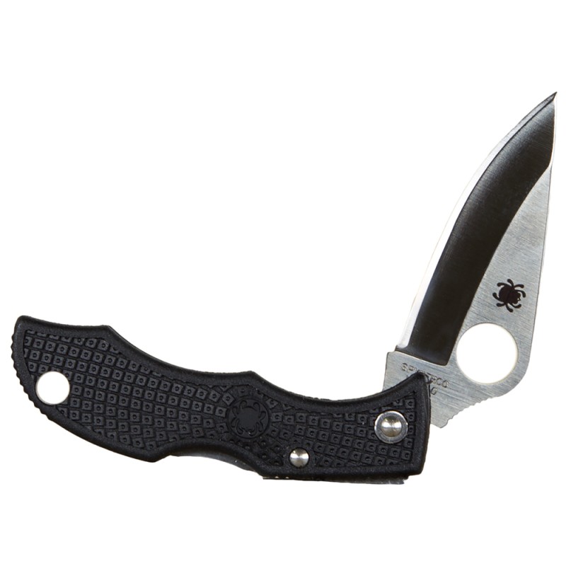 Spyderco  Ladybug 3  1.94 Folding Clip Point Plain VG10 Stainless Steel Blade FRN Black Handle