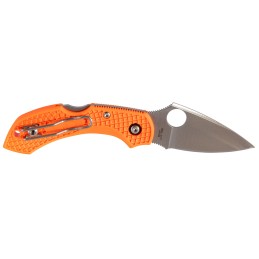 Spyderco C28POR2 Dragonfly 2  2.30 Folding Drop Point Plain VG10 SS Blade Orange FRN Handle Includes Pocket Clip