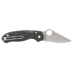 Spyderco C223PBK Para 3 Lightweight 2.92 Folding Clip Point Plain CTS BD1 SS Blade FRN Black Includes Pocket Clip