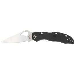 Spyderco BY01GP2 Byrd Harrier 2 3.39 Folding Clip Point Plain 8Cr13MoV SS Blade Black  Textured G10 Handle Includes Pocket Clip