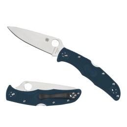 Spyderco C10FPK390 Endura 4 Lightweight 3.80 Folding Plain Stonewashed K390 Steel Blade Includes Pocket Clip