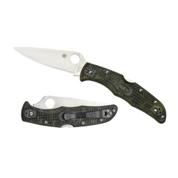 Spyderco C10ZFPGR Endura 4 Lightweight 3.80 Folding Plain Satin VG10 SS BladeZome Green BiDirectional Texturing FRN Handle Inclu