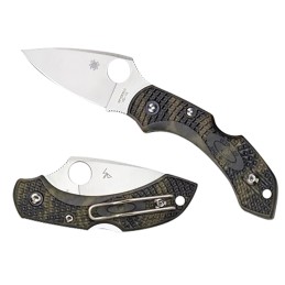 Spyderco C28ZFPGR2 Dragonfly 2  2.30 Folding Plain Satin VG10 SS BladeZome Green Textured FRN Handle Includes Pocket Clip