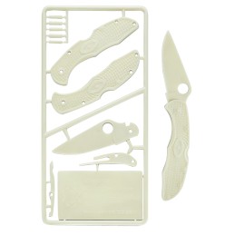 Spyderco PLKIT1 Delica 4 Plastic Kit For Children Ages 7 GlowInTheDark Plastic