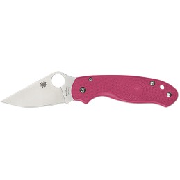 Spyderco C223PN Para 3 Lightweight Breast Cancer EDC 2.93 Folding Plain Satin CTS BD1N SS Blade Pink Textured FRN Handle